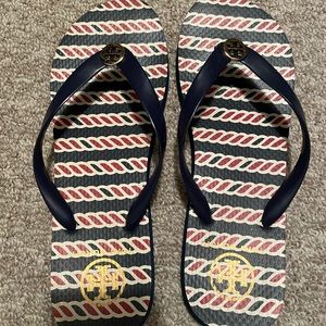 Tory Burch flip flops size 10